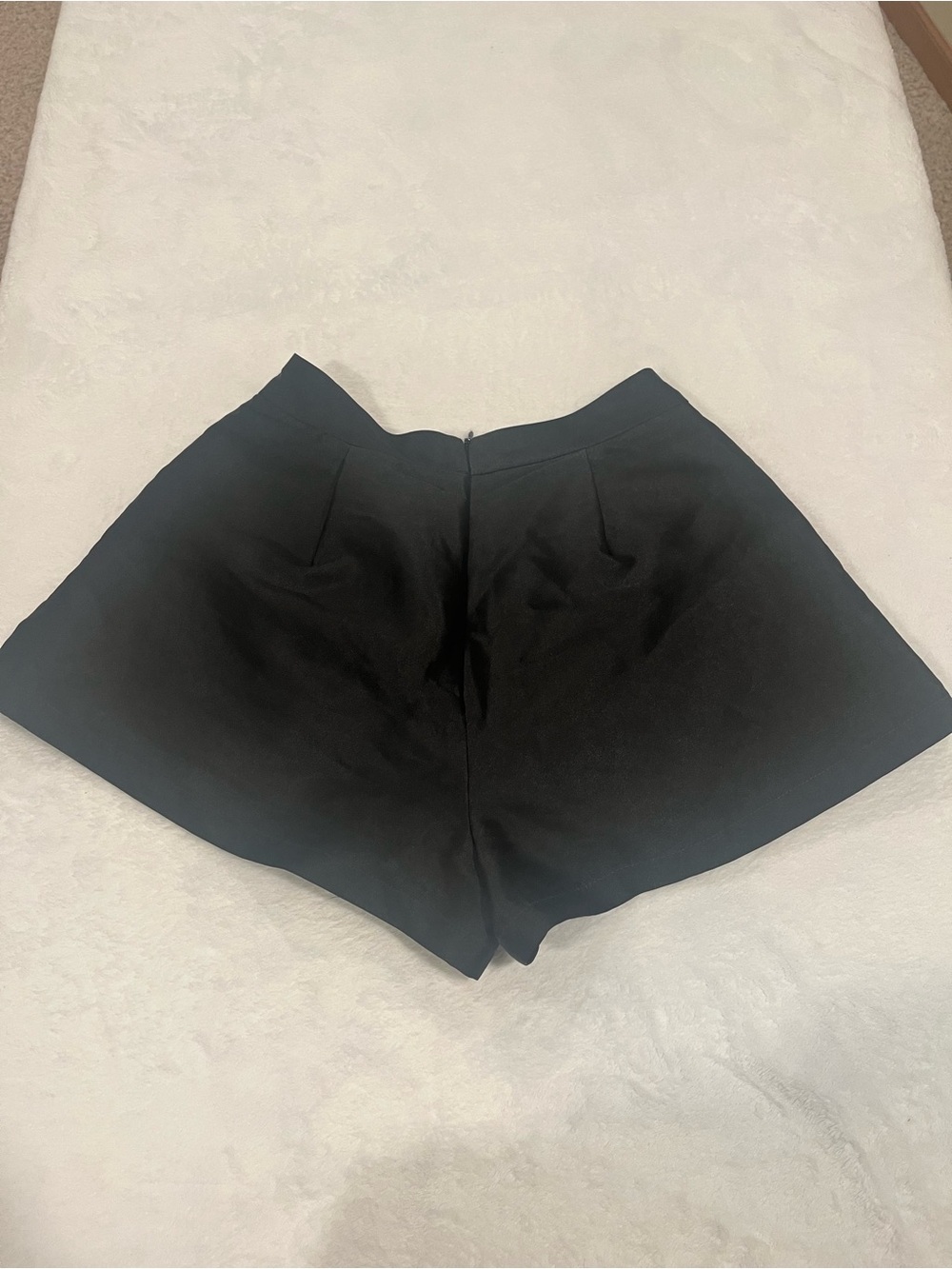 N.G.N Black High Waisted Pleated Shorts-Small - Picture 2 of 7